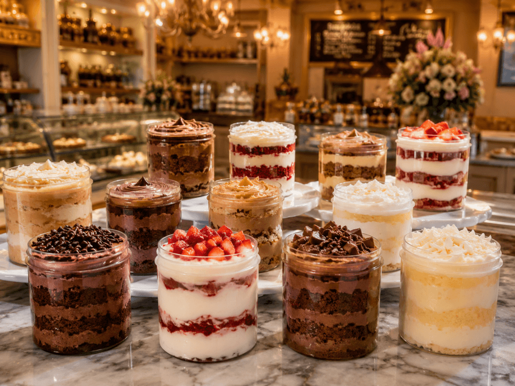 Bolo de Pote cremoso em camadas feito com Gordura Vegetal de Palma Tauá Food